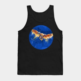 Night Owl Blue Design Tank Top